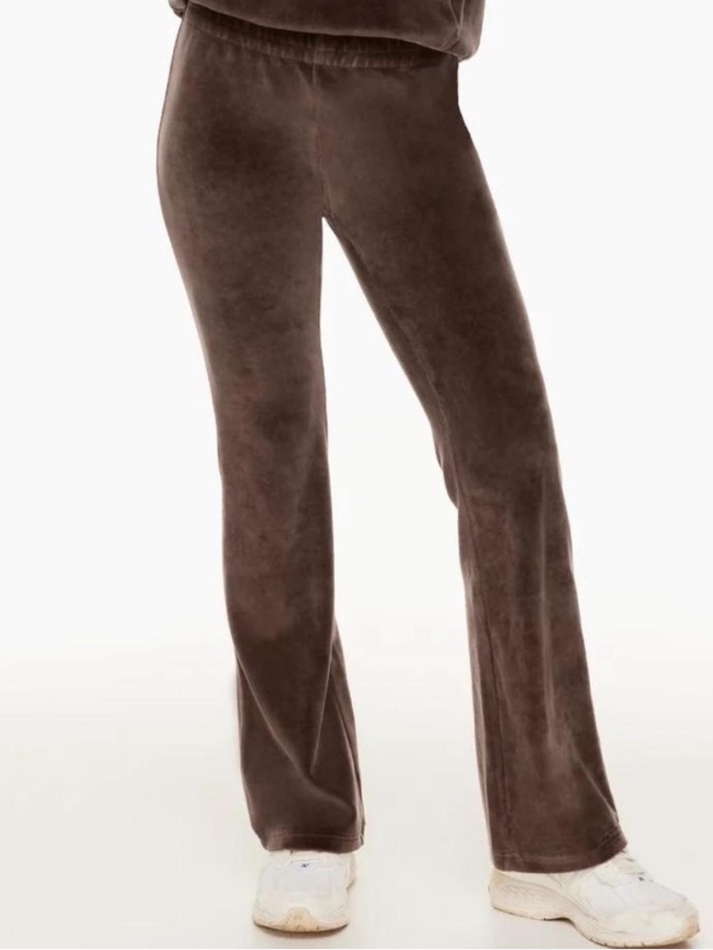 Sunday Best Mocha Brown Velour Velvet Pants Wide Leg Small Chocolate Trousers